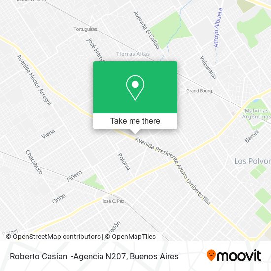 Roberto Casiani -Agencia N207 map