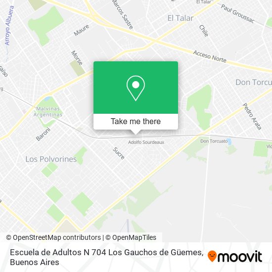 Escuela de Adultos N 704 Los Gauchos de Güemes map