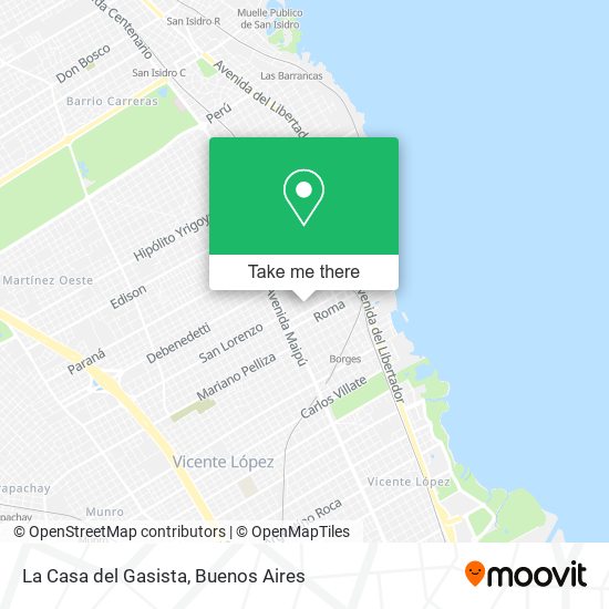 La Casa del Gasista map