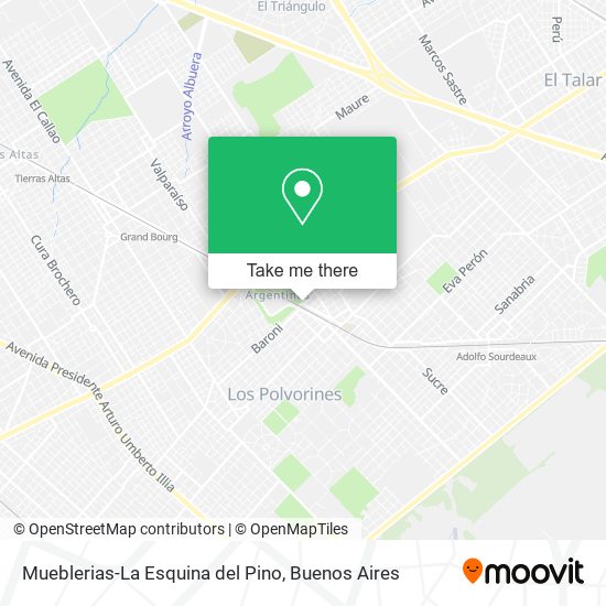 Mueblerias-La Esquina del Pino map