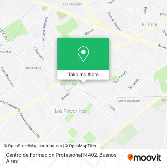 Mapa de Centro de Formacion Profesional N 402