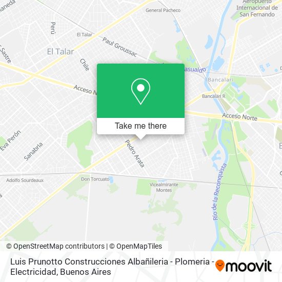 Luis Prunotto Construcciones Albañileria - Plomeria - Electricidad map