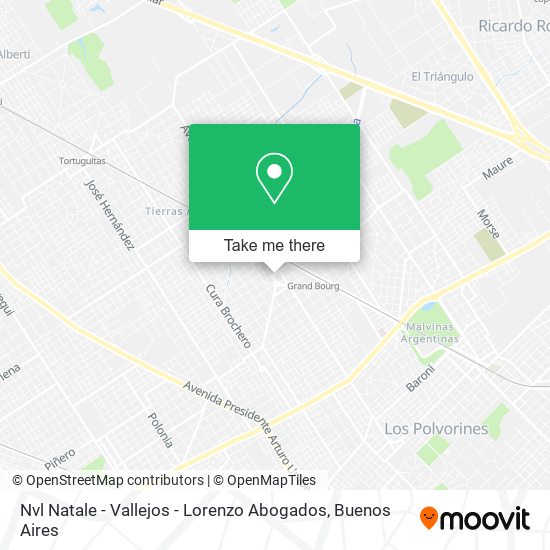 Nvl Natale - Vallejos - Lorenzo Abogados map