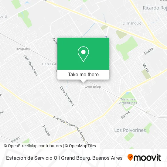 Mapa de Estacion de Servicio Oil Grand Bourg