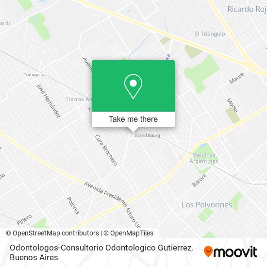 Odontologos-Consultorio Odontologico Gutierrez map