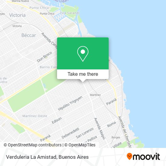 Mapa de Verduleria La Amistad