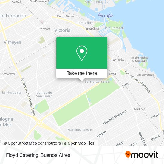 Floyd Catering map