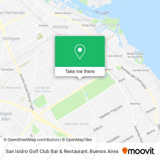 San Isidro Golf Club Bar & Restaurant map