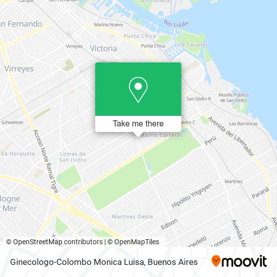 Ginecologo-Colombo Monica Luisa map