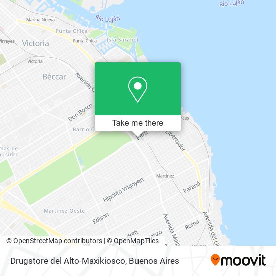 Drugstore del Alto-Maxikiosco map