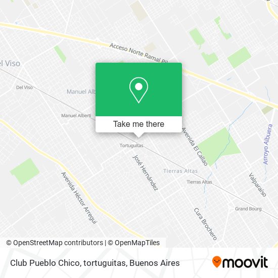 Club Pueblo Chico, tortuguitas map