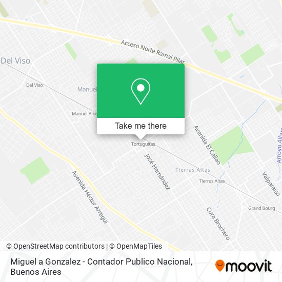 Mapa de Miguel a Gonzalez - Contador Publico Nacional