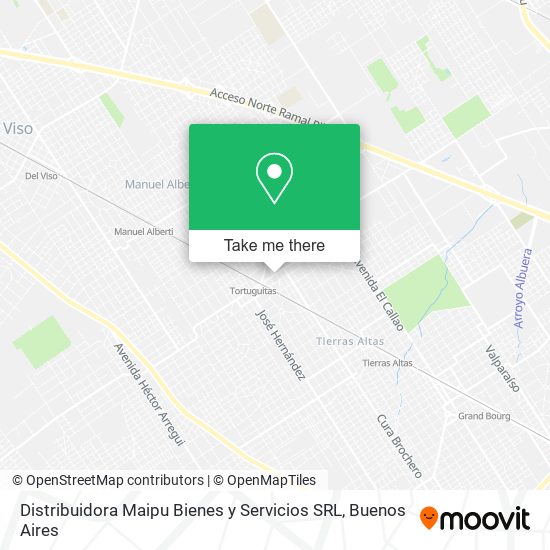 Distribuidora Maipu Bienes y Servicios SRL map