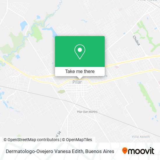 Mapa de Dermatologo-Ovejero Vanesa Edith