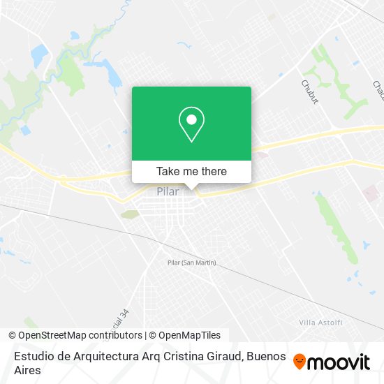 Estudio de Arquitectura Arq Cristina Giraud map
