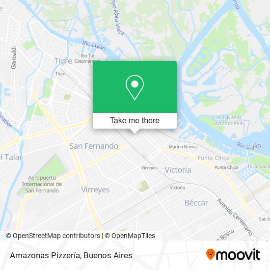 Amazonas Pizzería map