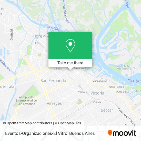 Eventos-Organizaciones-El Vitro map