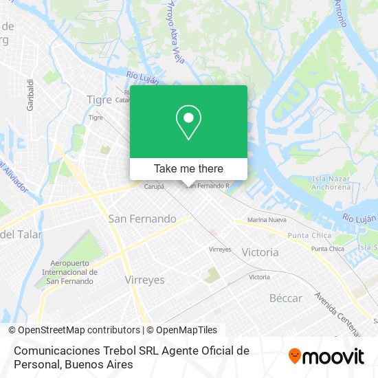 Comunicaciones Trebol SRL Agente Oficial de Personal map