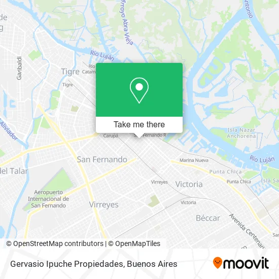 Mapa de Gervasio Ipuche Propiedades