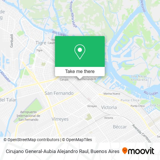 Cirujano General-Aubia Alejandro Raul map