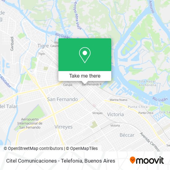 Citel Comunicaciones - Telefonia map
