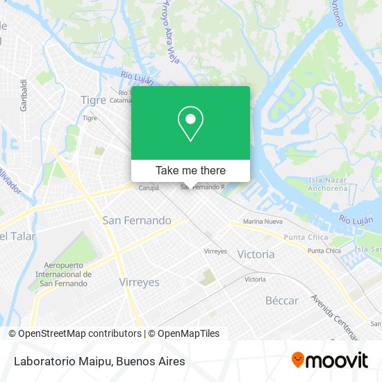 Mapa de Laboratorio Maipu