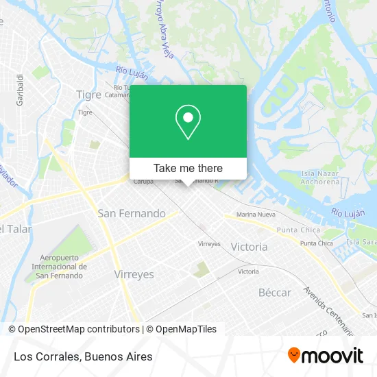 Los Corrales map