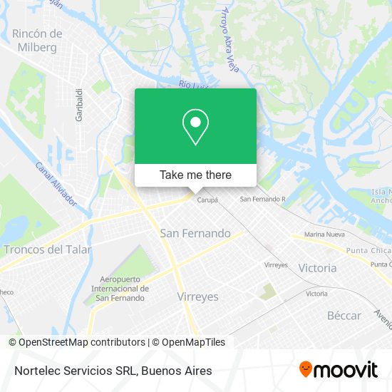 Nortelec Servicios SRL map