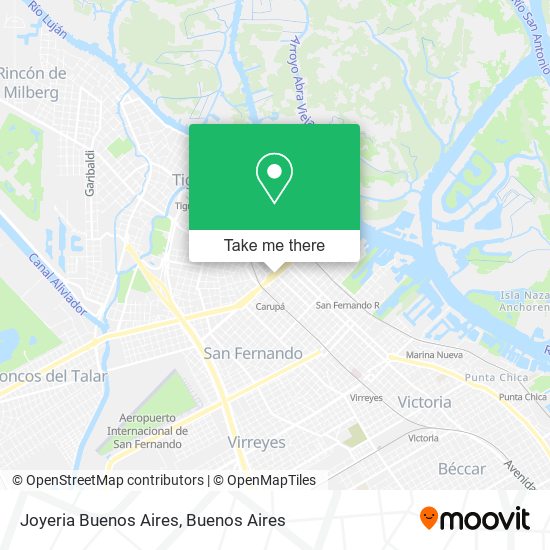 Mapa de Joyeria Buenos Aires