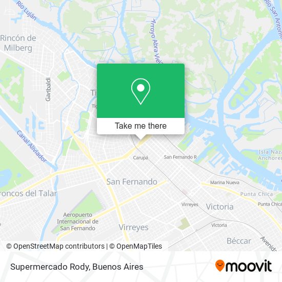 Supermercado Rody map