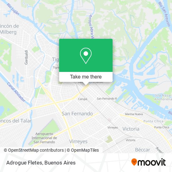 Mapa de Adrogue Fletes