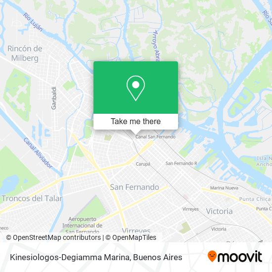 Mapa de Kinesiologos-Degiamma Marina