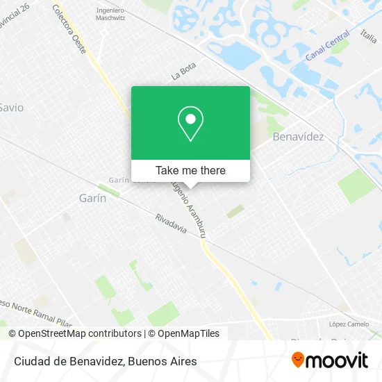 Ciudad de Benavidez map