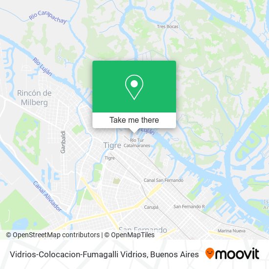 Vidrios-Colocacion-Fumagalli Vidrios map