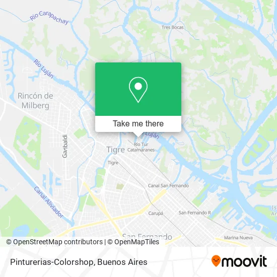 Pinturerias-Colorshop map