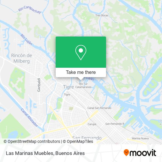 Las Marinas Muebles map