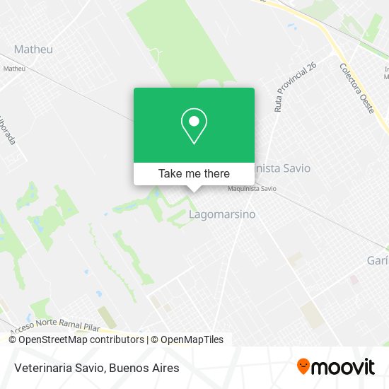 Veterinaria Savio map