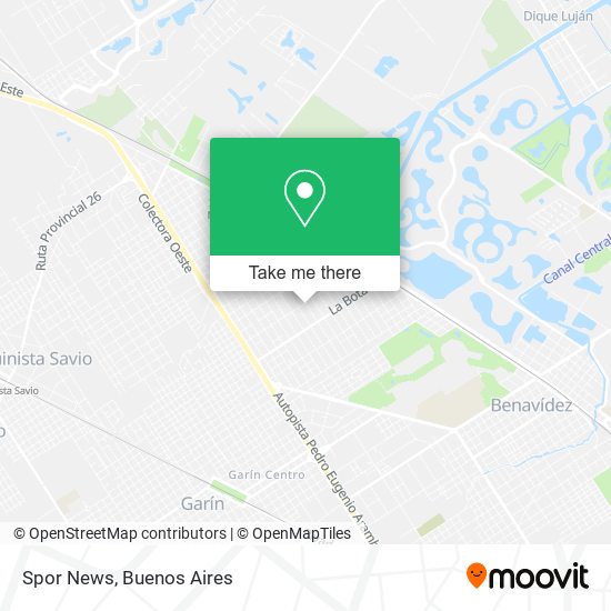 Spor News map