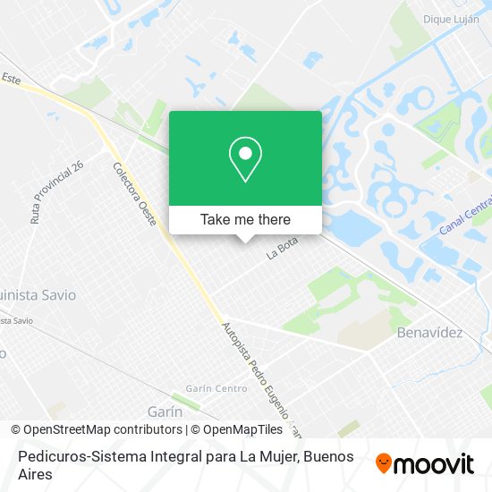 Pedicuros-Sistema Integral para La Mujer map