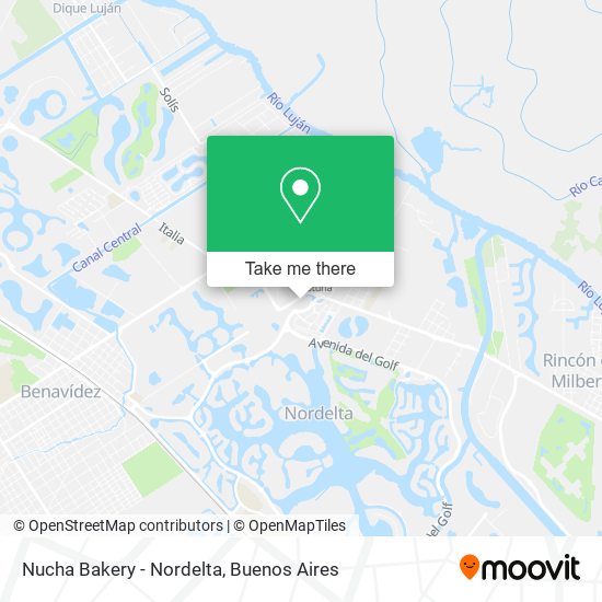 Nucha Bakery - Nordelta map