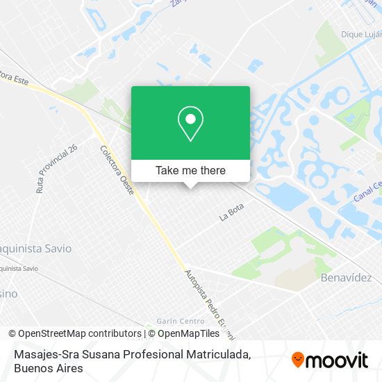 Masajes-Sra Susana Profesional Matriculada map