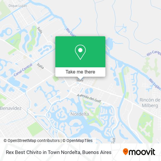 Mapa de Rex Best Chivito in Town Nordelta