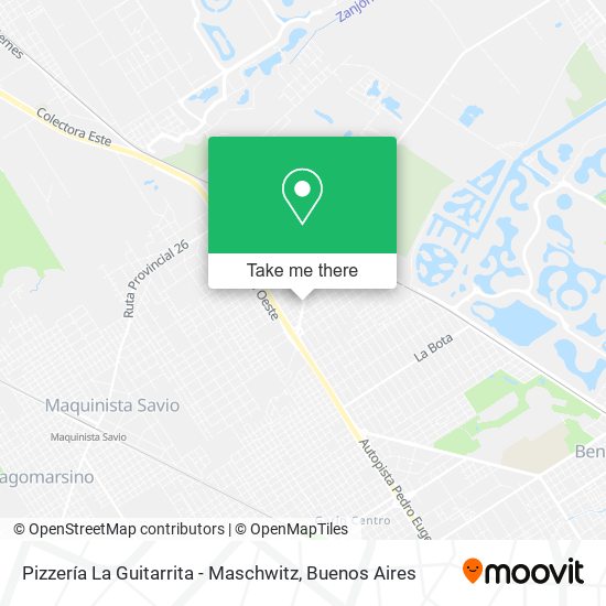 Mapa de Pizzería La Guitarrita - Maschwitz