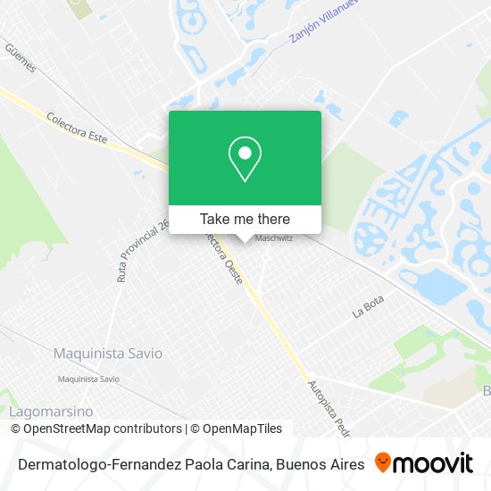 Mapa de Dermatologo-Fernandez Paola Carina