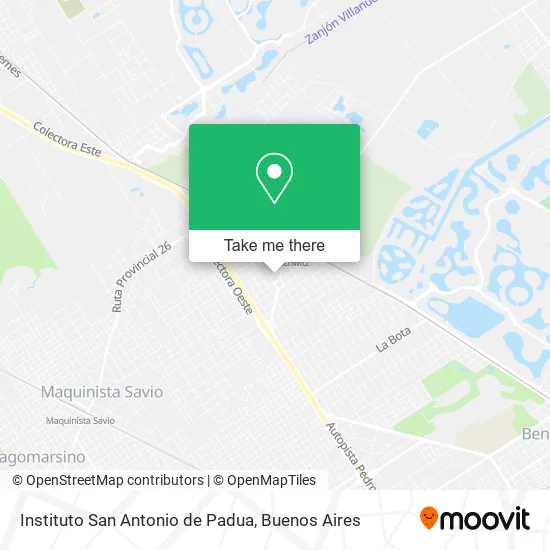 Mapa de Instituto San Antonio de Padua