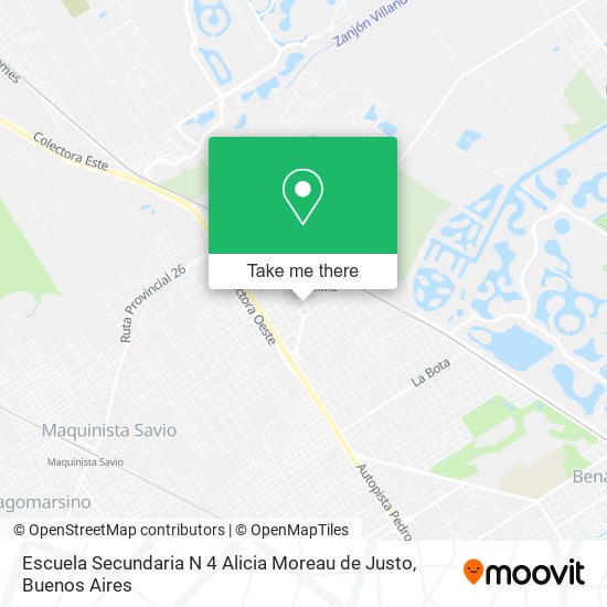 Escuela Secundaria N 4 Alicia Moreau de Justo map