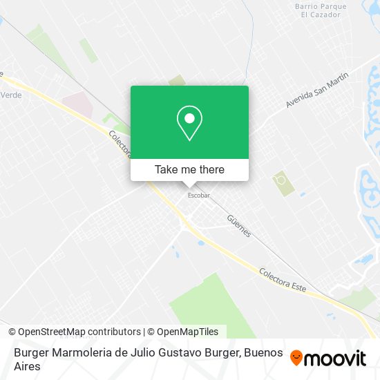 Mapa de Burger Marmoleria de Julio Gustavo Burger