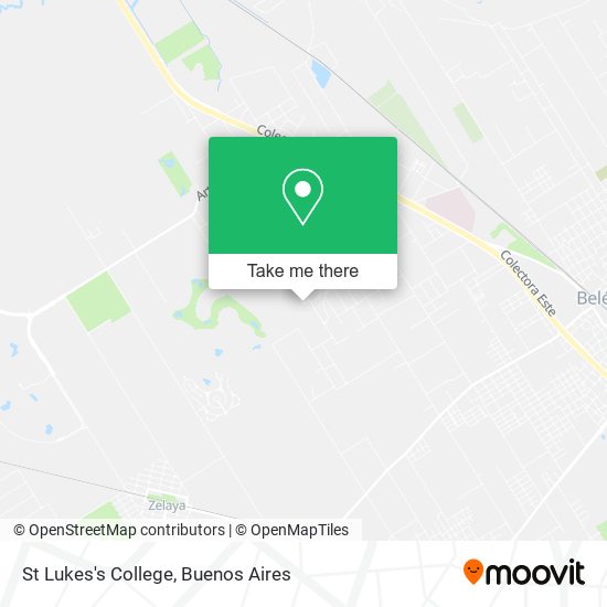 St Lukes's College map