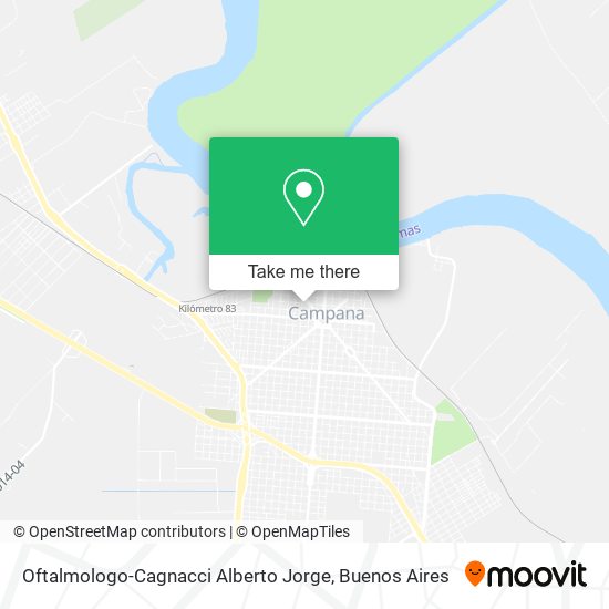Mapa de Oftalmologo-Cagnacci Alberto Jorge
