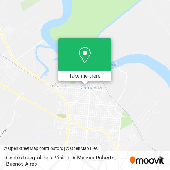 Mapa de Centro Integral de la Vision Dr Mansur Roberto
